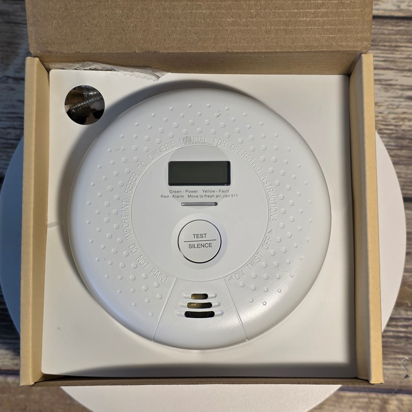 X-Sense Smoke Detector Carbon Monoxide Detector Combo, 10-Year Battery Smoke Detector with Display, Standalone Model SC01, Single Pack