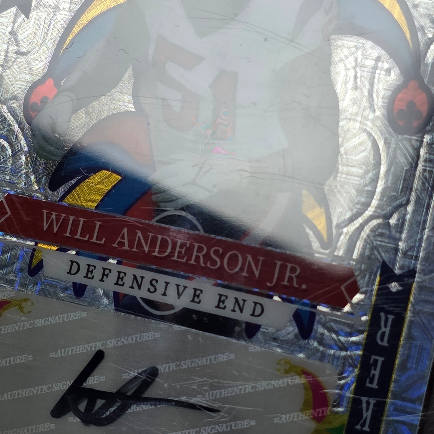 2023 Wild Card 5 Card Draw Autographed Will Anderson Jr. JOKER CASE HIT 1/1