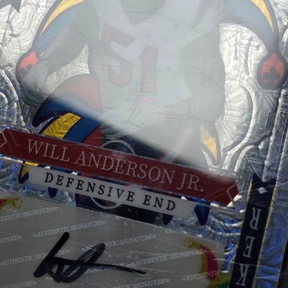2023 Wild Card 5 Card Draw Autographed Will Anderson Jr. JOKER CASE HIT 1/1