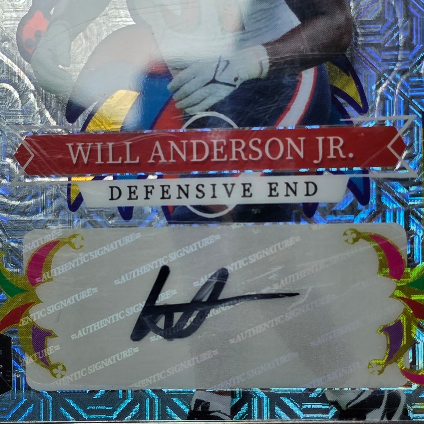 2023 Wild Card 5 Card Draw Autographed Will Anderson Jr. JOKER CASE HIT 1/1