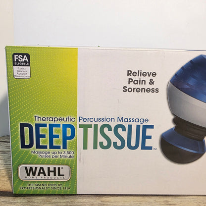 NIB New WAHL Deep Tissue Percussion Massage Tool