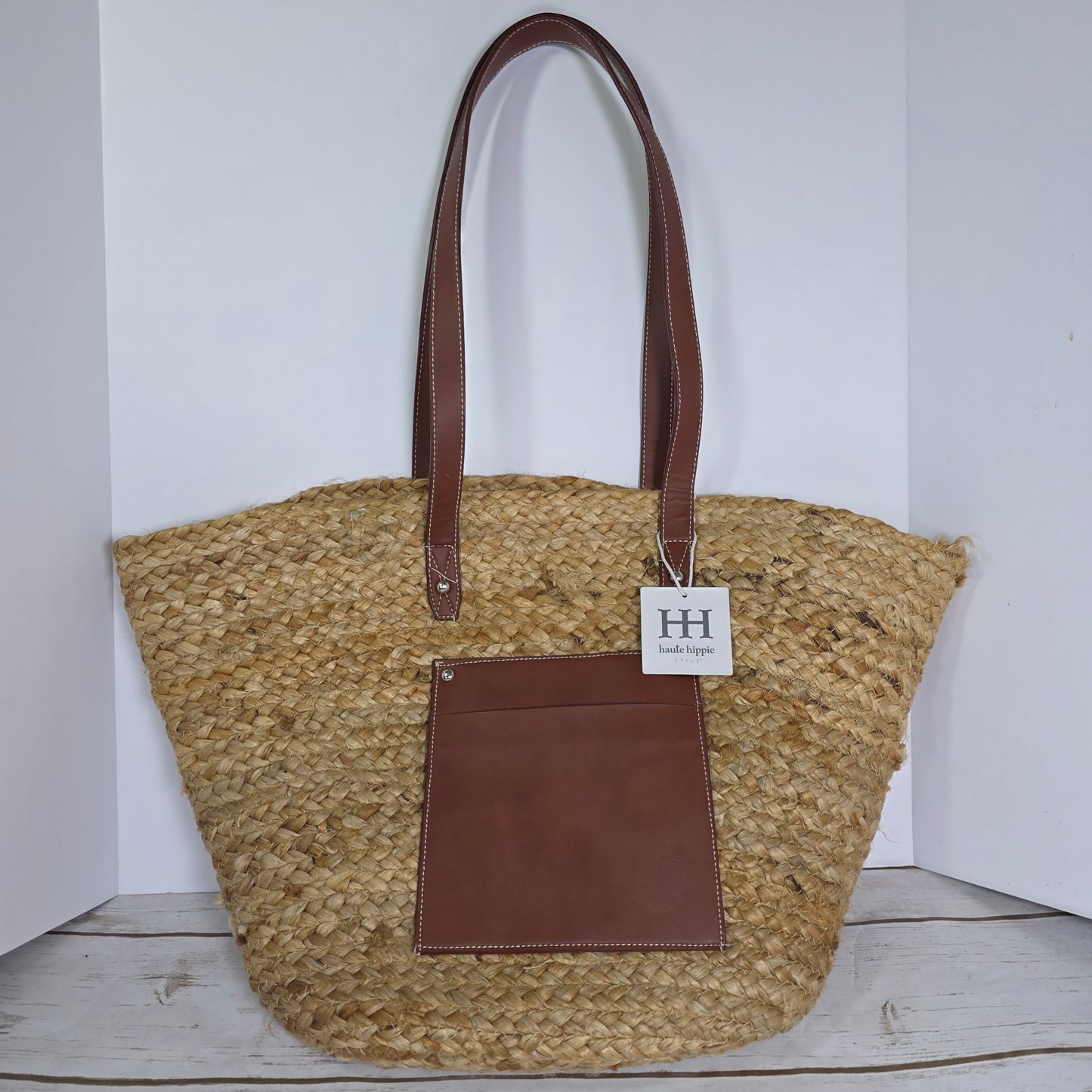 NWT New Haute Hippie Straw Woven Shoulder Bag #10781