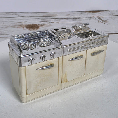 Vintage 50s Club Hello Street Miniature Kitchen Counter Stove Sink  Epoch Co., LTD