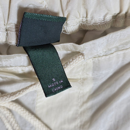 NWT New Women's Wild Fable Light Beige Swoosh Pants 492XP9 Small Tie Bottom