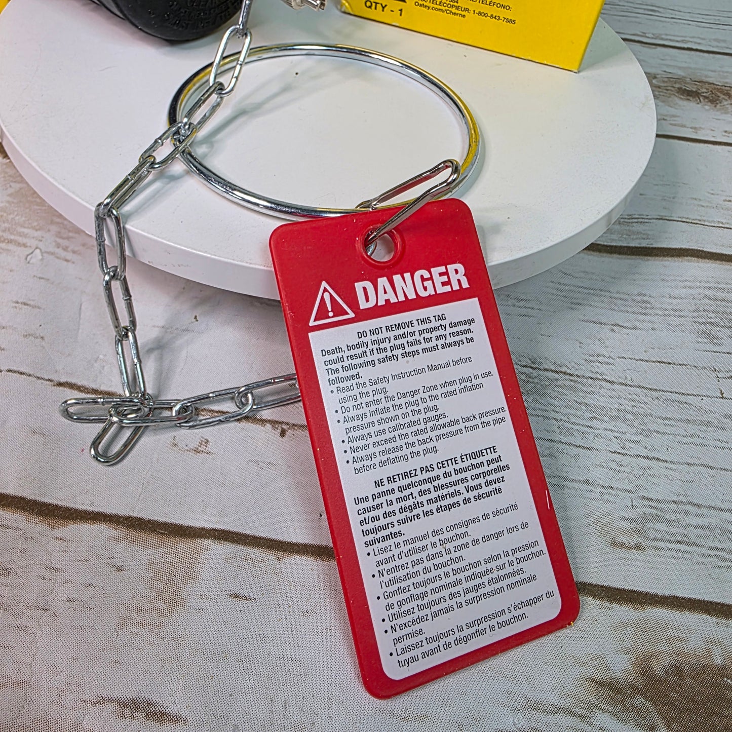 Set of 2 NIB New CHERNE 3" (75 mm) Test-Ball Plug for Pipes & Drains Part No. 270032