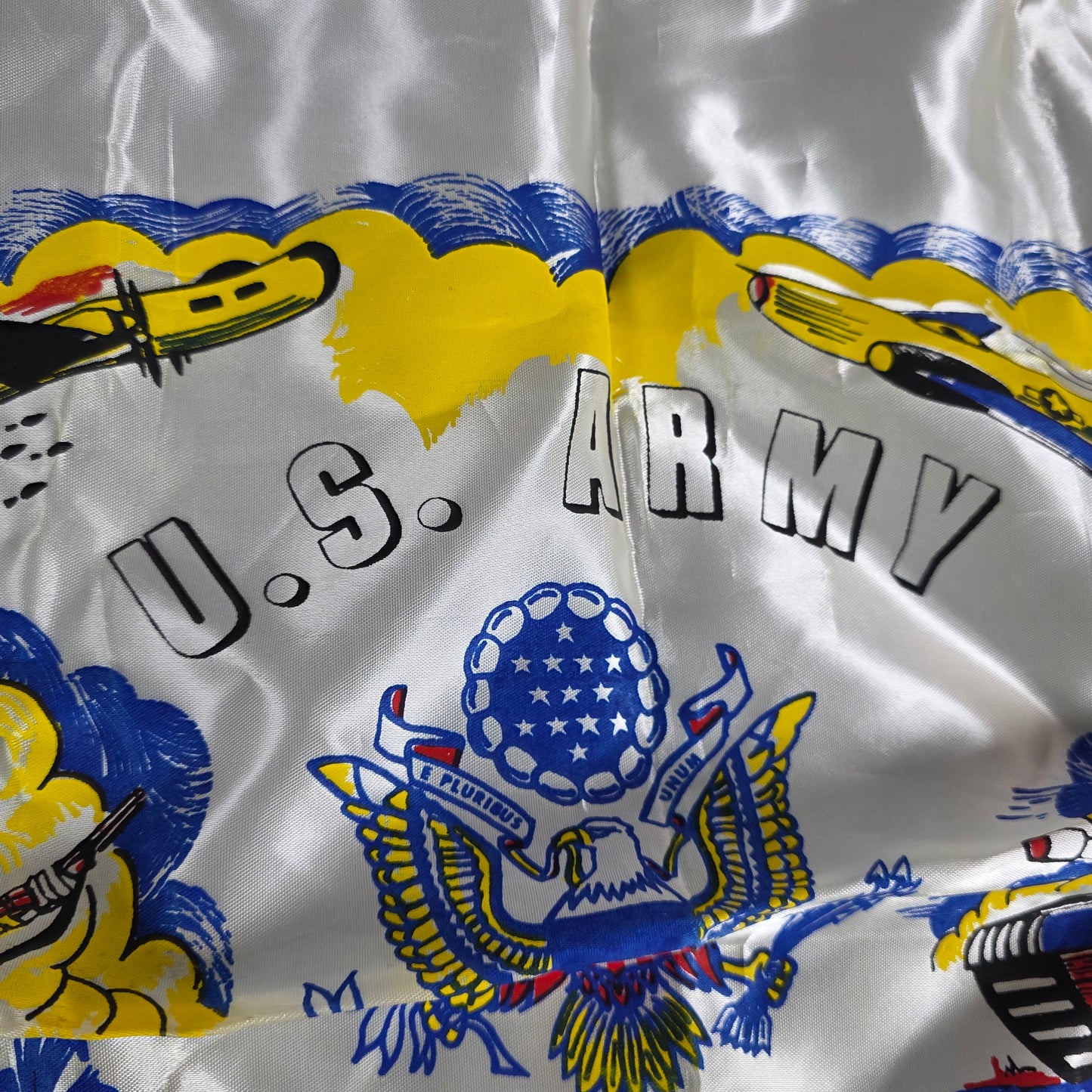 Vintage U.S. Army Mother's Pillow Sham w/ Fringe Fort Jackson S.C.