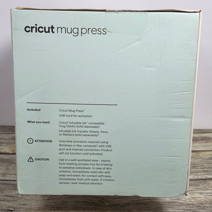 NIB New Cricut Mug Press Heat Press Sealed 2007804