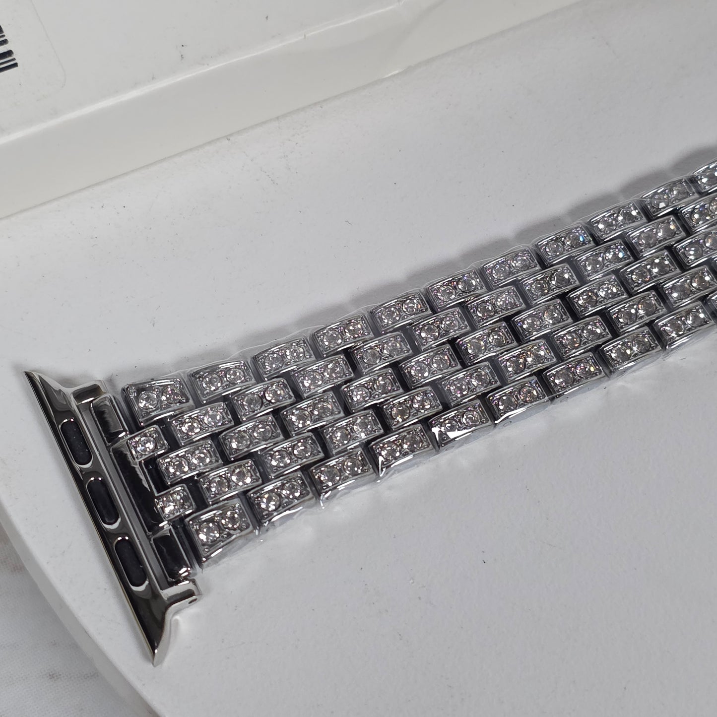 New Dystom Bling Bands Smart Watch Wristband Silver Metal