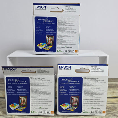 Set of 3 NIB New EPSON 200 Standard Capacity DuraBrite Ultra Ink Cartridge