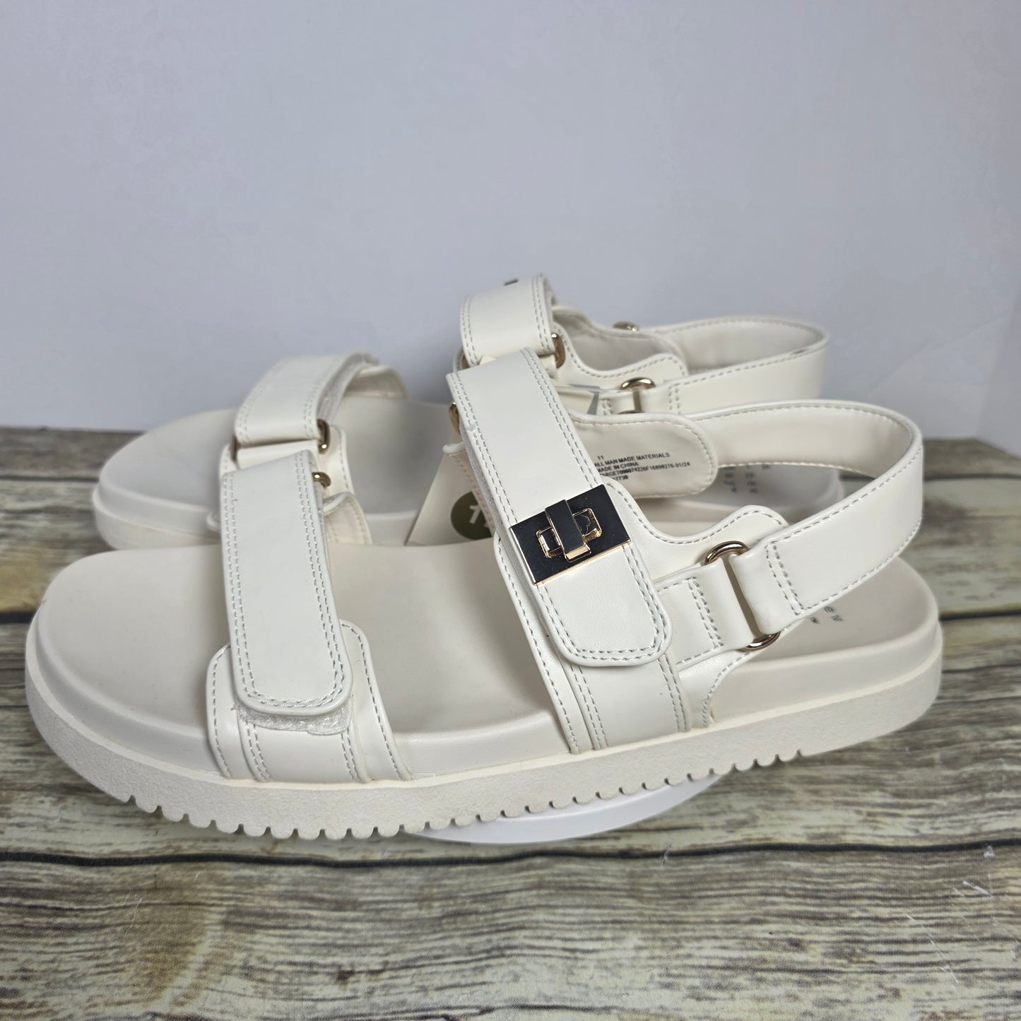 NWT New Women's A New Day Jonie Sandals Off White 11M Chunky F16898276