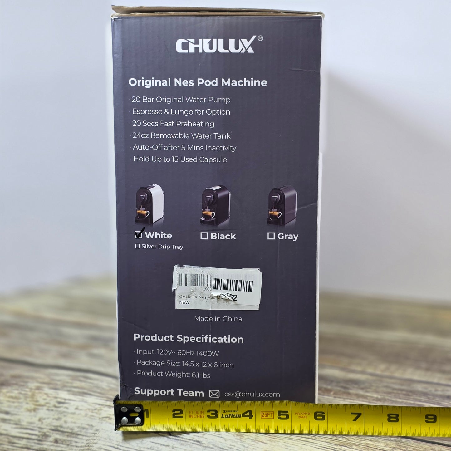 NIOB New CHULUX Original Nes Pod Machine Coffee Espresso