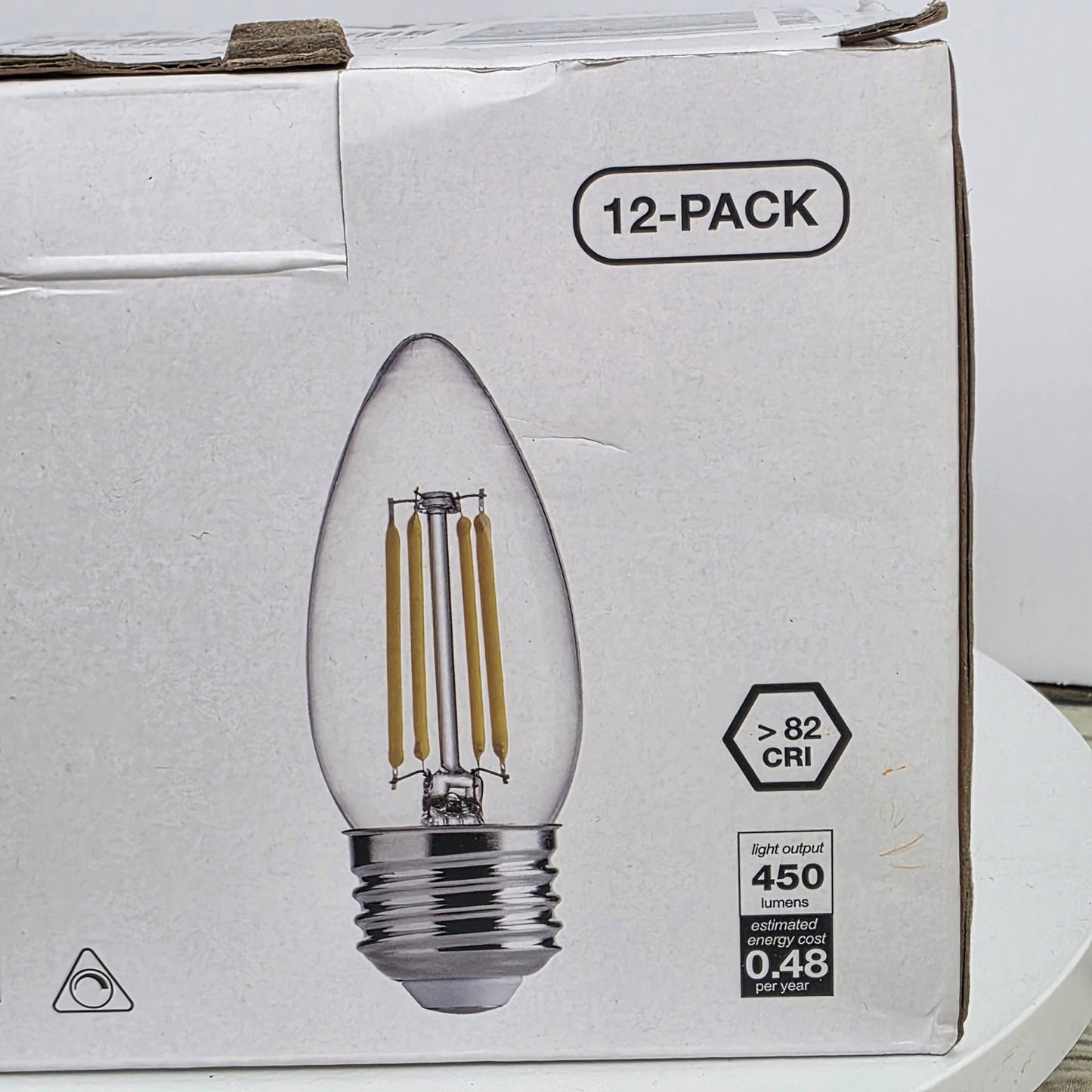NIB New FLSNT LED Retrostyle Bulb 2700K Soft White E26 Base Dimmable 12-Pack