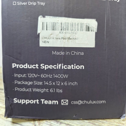 NIOB New CHULUX Original Nes Pod Machine Coffee Espresso