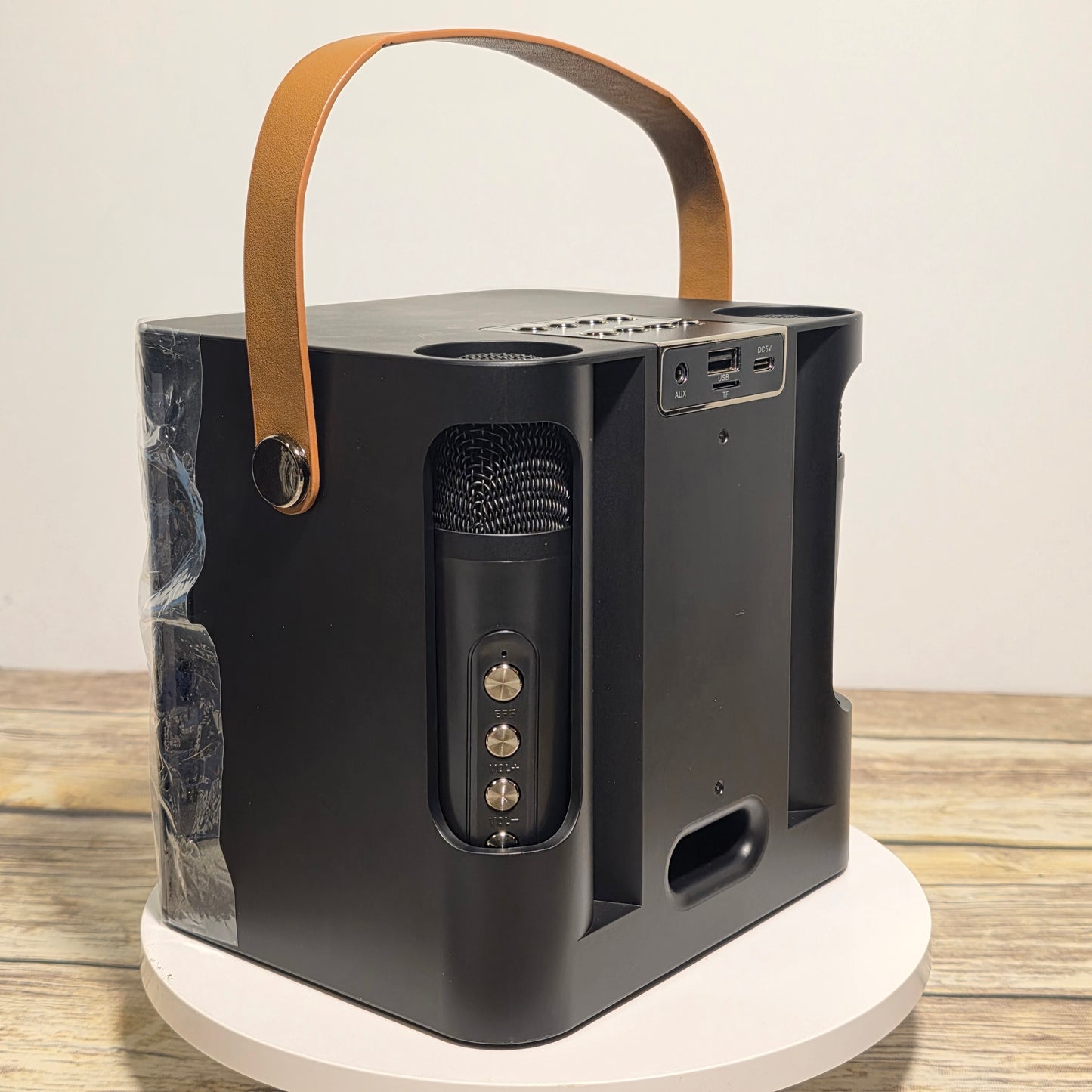 NIB New Courpal Karaoke Machine with 2 Microphones Bluetooth