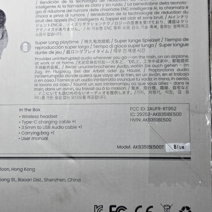 NIOB Lavales Bluetooth 5.2 Hybrid Active Noise Cancelling Headphones