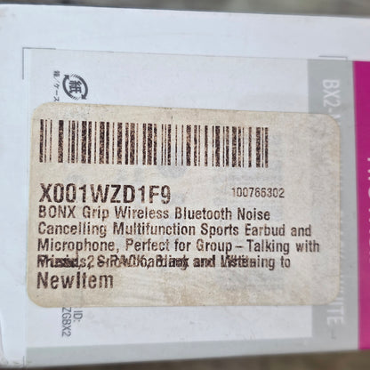 NIOB New BONX GRIP Pack of 2 Bluetooth Headsets Audio Conversation Systems