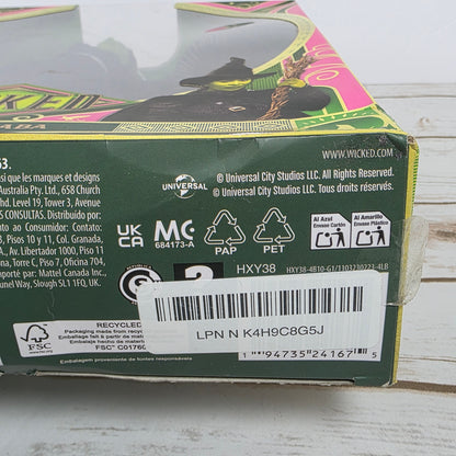 New WICKED Deluxe Elphaba Figure Barbie Doll .com Version