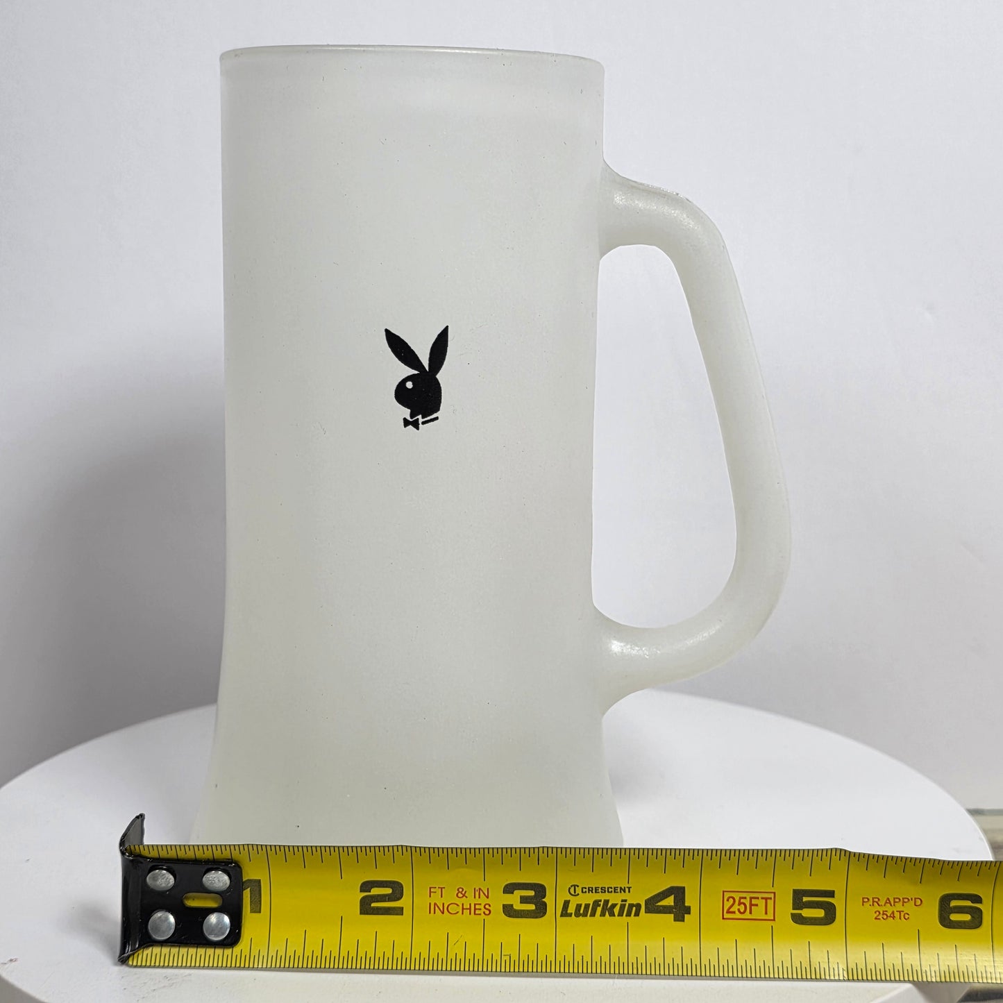 Vintage 6.5" Frosted Playboy Bunny Mug