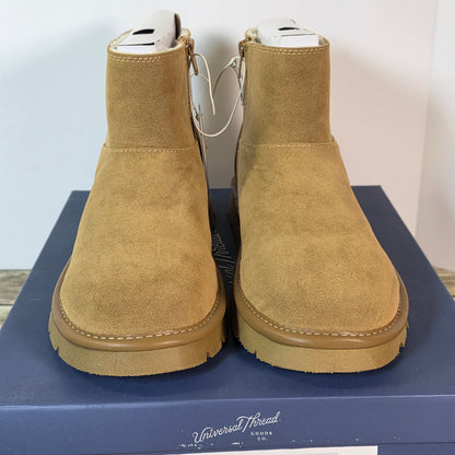 NIB New Womens May Boots Tan Ankle 11M Winter Universal Threads