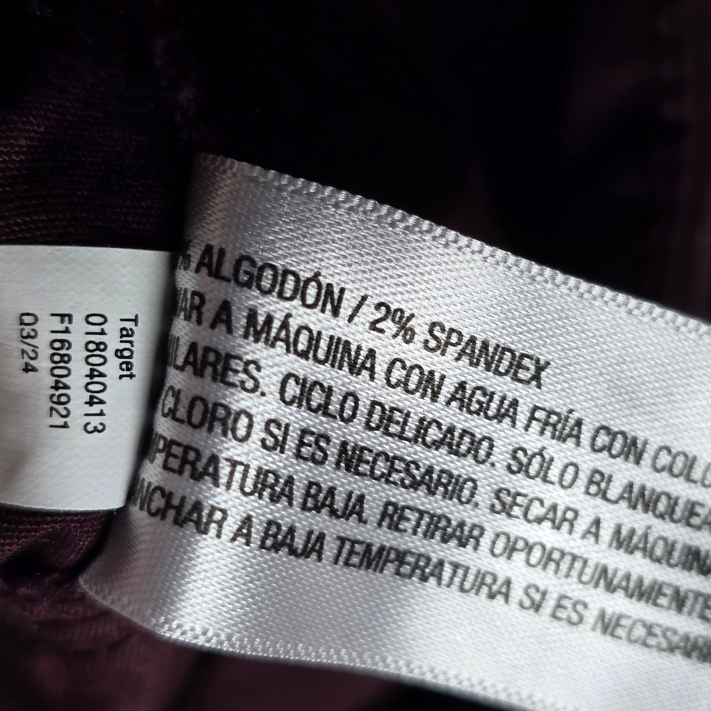 NWT New Women's A New Day Straight Leg High Rise Pants 8 R Burgundy X2EE61