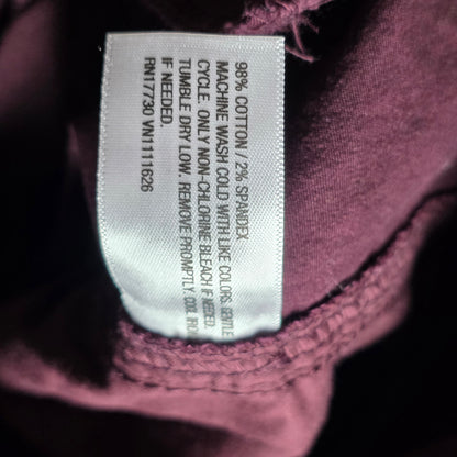 NWT New Women's A New Day Straight Leg High Rise Pants 8 R Burgundy X2EE61