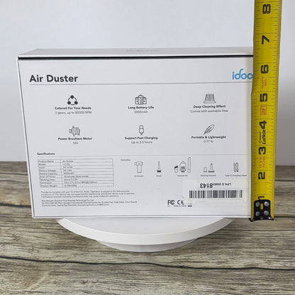 NIOP Idoo Air Duster with Attachments I-G-02 Black