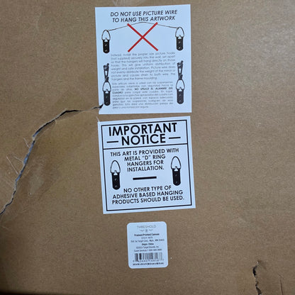 New Set of 2 THRESHOLD Colorful Abstract Color Block Wall Art 24"w x 24"h Canvases