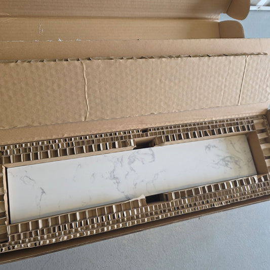 New Home Decorators CALA WHITE Engineered Stone Sidesplash ET22CW-SS