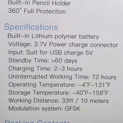NIB New Funbiz Wireless Magnetic Keyboard Case Compatible with IPad 7,8,9 and iPad Air 3/pro 10.5in