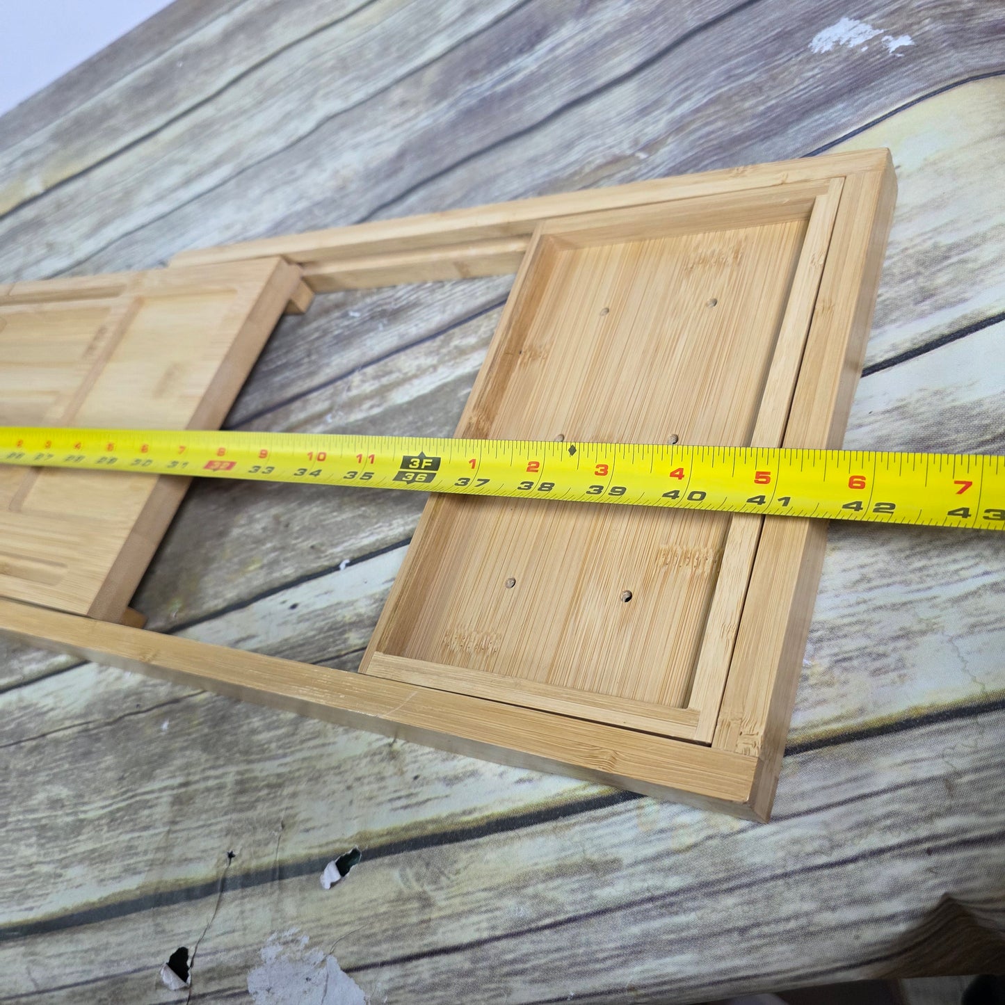 New Luxury Spa Style Divided Wooden Bath Tray