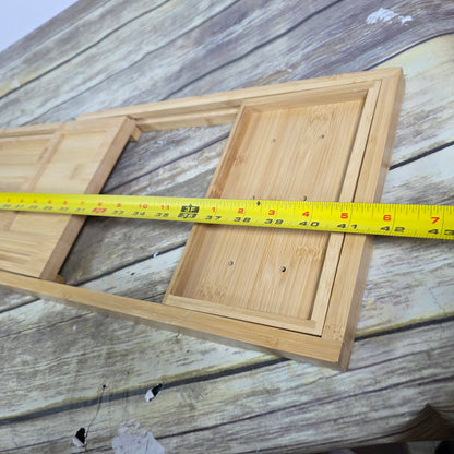 New Luxury Spa Style Divided Wooden Bath Tray