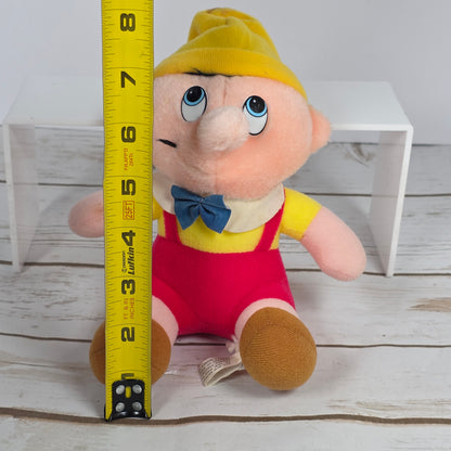 Vintage Walt Disney Plush Characters Mickey Mouse Donald Duck Goofy Pinocchio