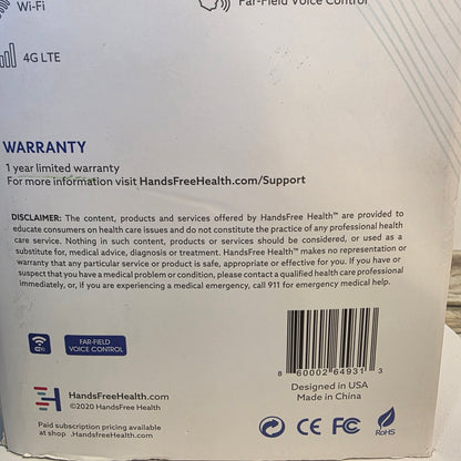 HandsFree HEALTH WellBe Voice-Enabled Virtual Health Assistant