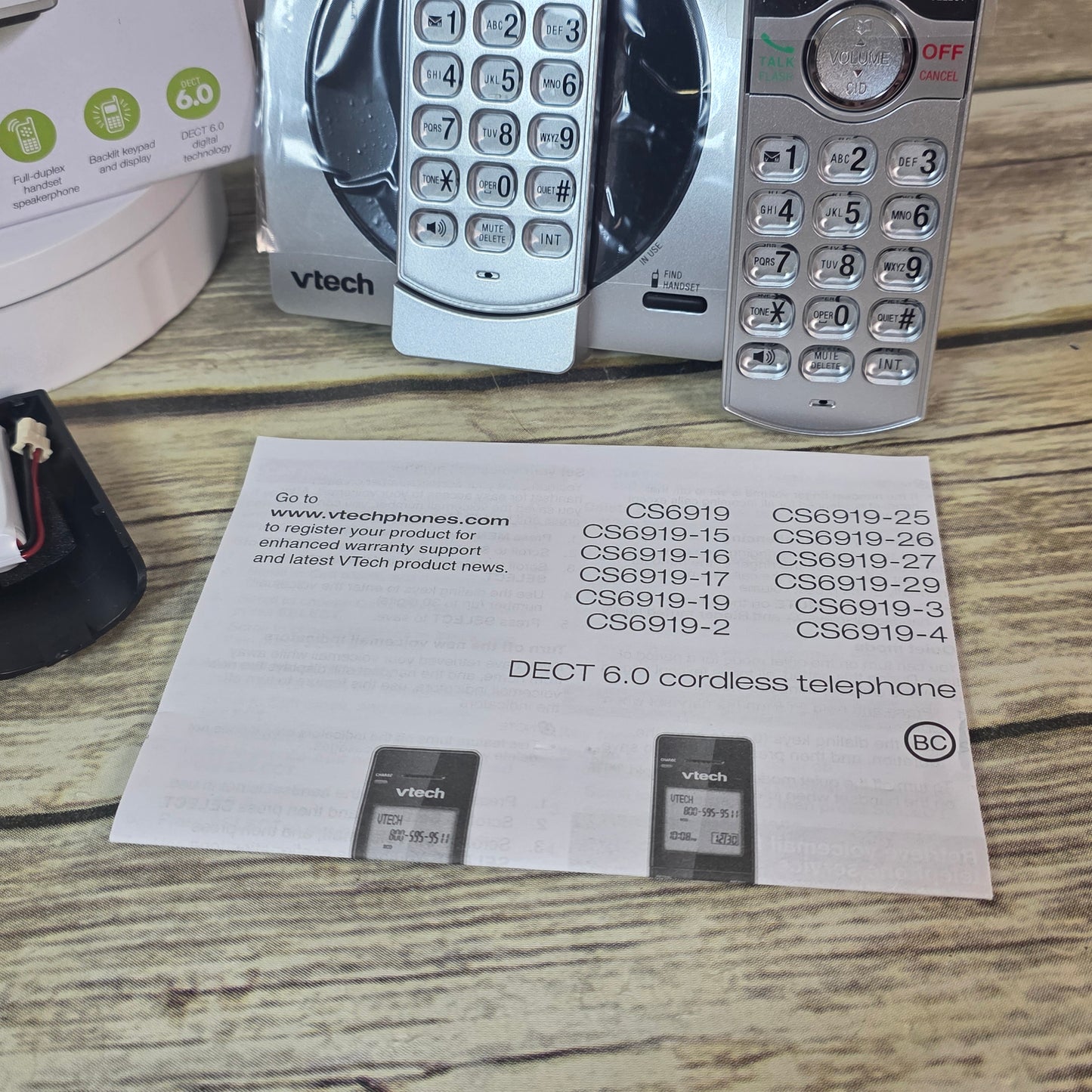 Vtech Cordless Phone System 2 Handset w/ Caller ID CS 6919-2