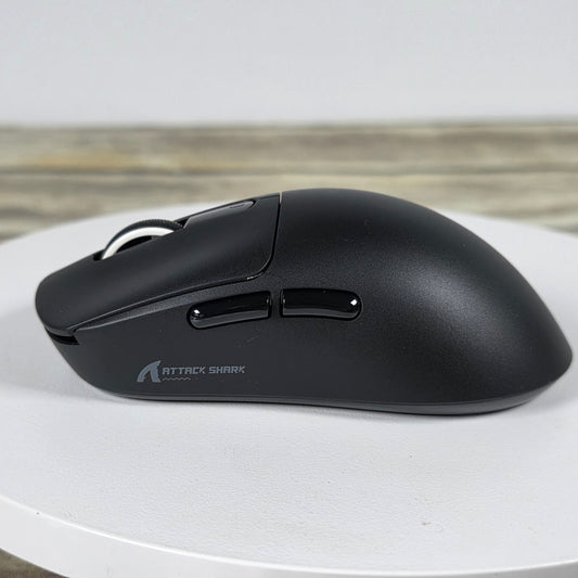 NIOB New ARTIC SHARK X3-Mouse PAW-3395 White Wired+2.4G+BT5.4 Connections