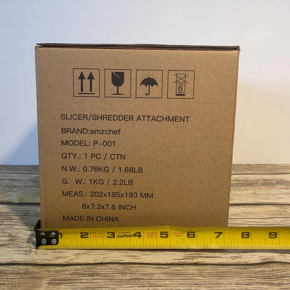 NIB New Amzchef Slicer/Shredder Attatchment Model P-001