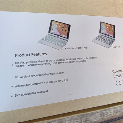 NIOB NokBabo F180 F360 NOKBABO's Keyboard iPad 9.7" /  10.2" / 10.5" Black