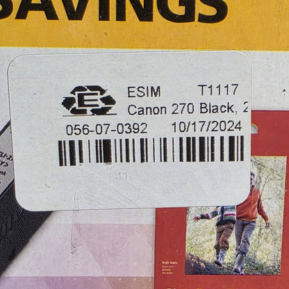 NIOB New Canon PGI-270/CLI-271 Combo Ink Pack Black Cyan Magenta Yellow Expired