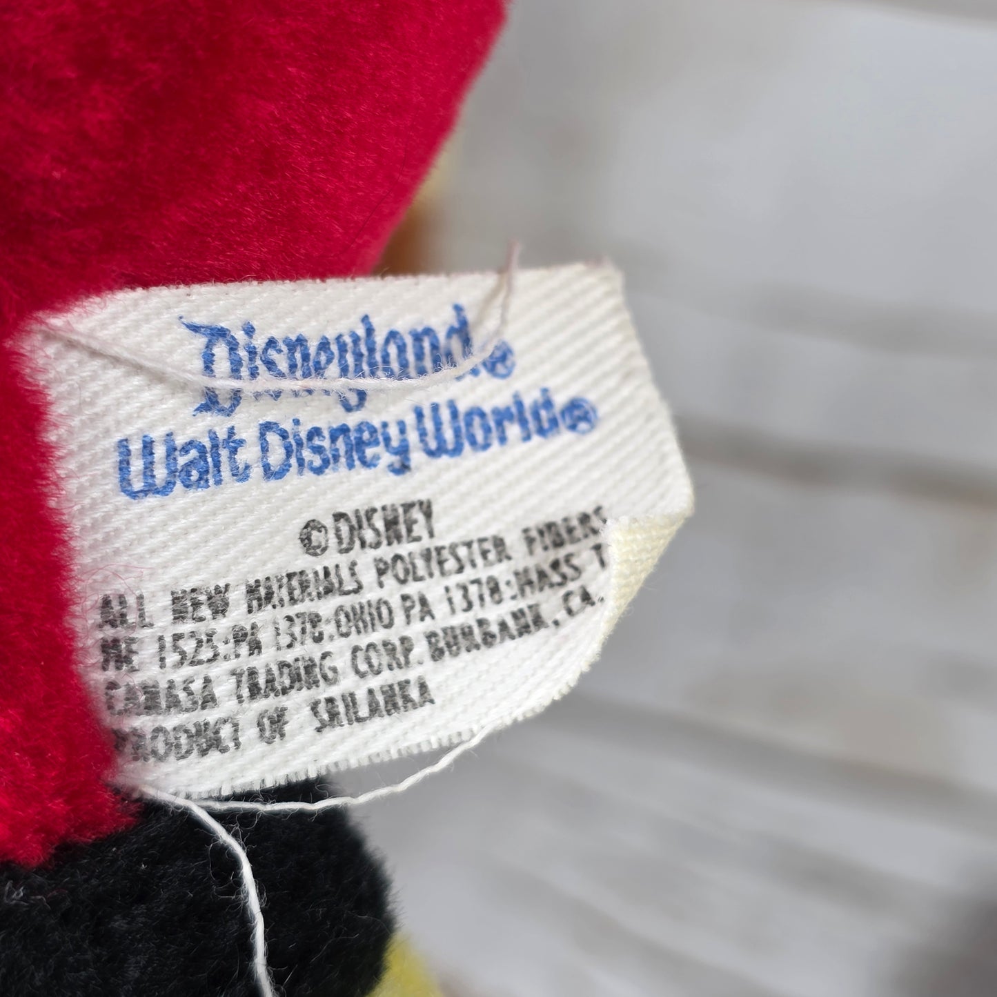 Vintage Walt Disney Plush Characters Mickey Mouse Donald Duck Goofy Pinocchio