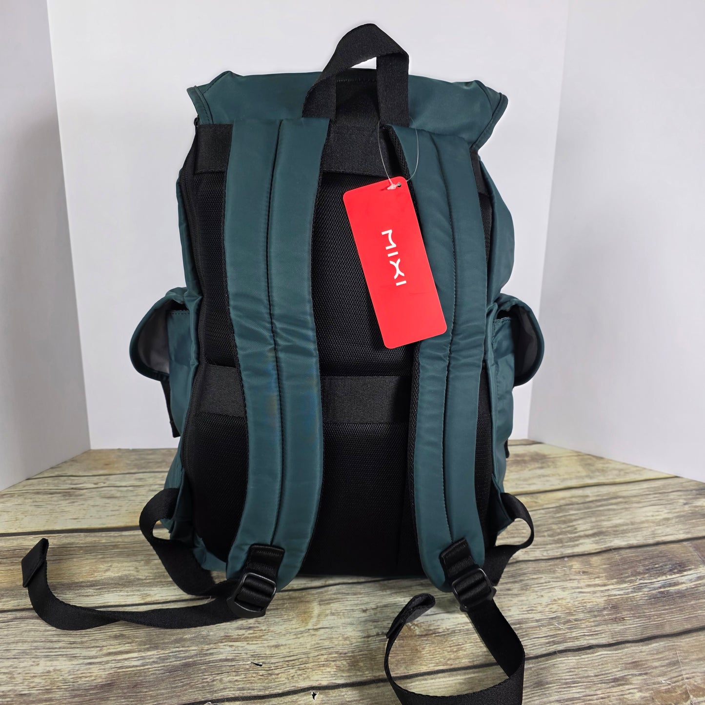 NWT New MIXI 17" Backpack Laptop Bag Abyssal Green KM5228
