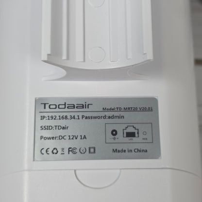 NIOB New Todaair Outdoor Wi-Fi Extender TD-MRT20 V20.01