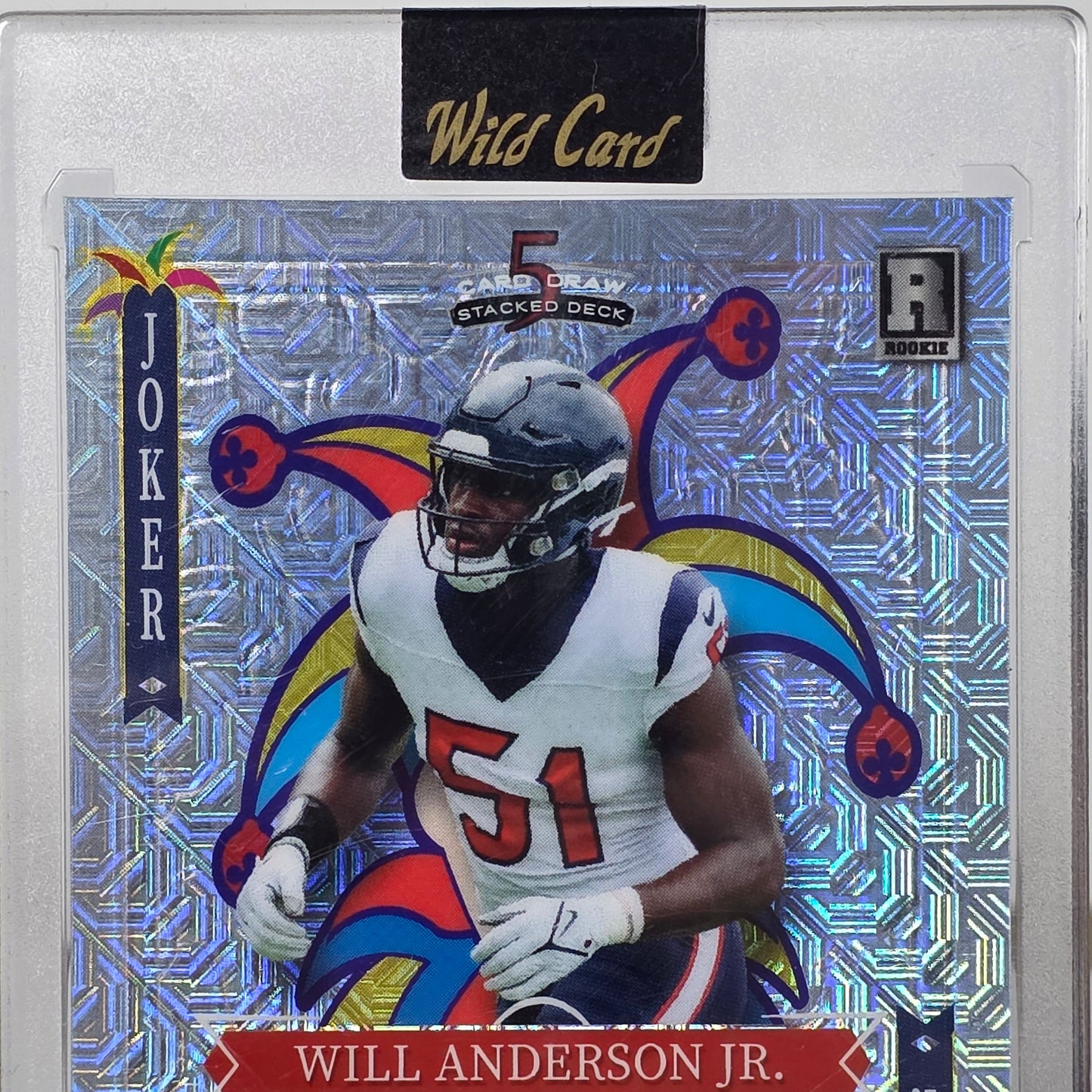 2023 Wild Card 5 Card Draw Autographed Will Anderson Jr. JOKER CASE HIT 1/1