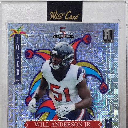 2023 Wild Card 5 Card Draw Autographed Will Anderson Jr. JOKER CASE HIT 1/1