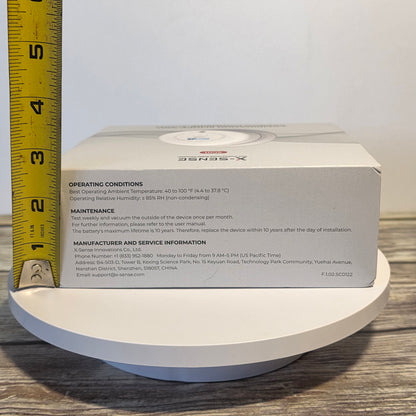 X-Sense Smoke Detector Carbon Monoxide Detector Combo, 10-Year Battery Smoke Detector with Display, Standalone Model SC01, Single Pack