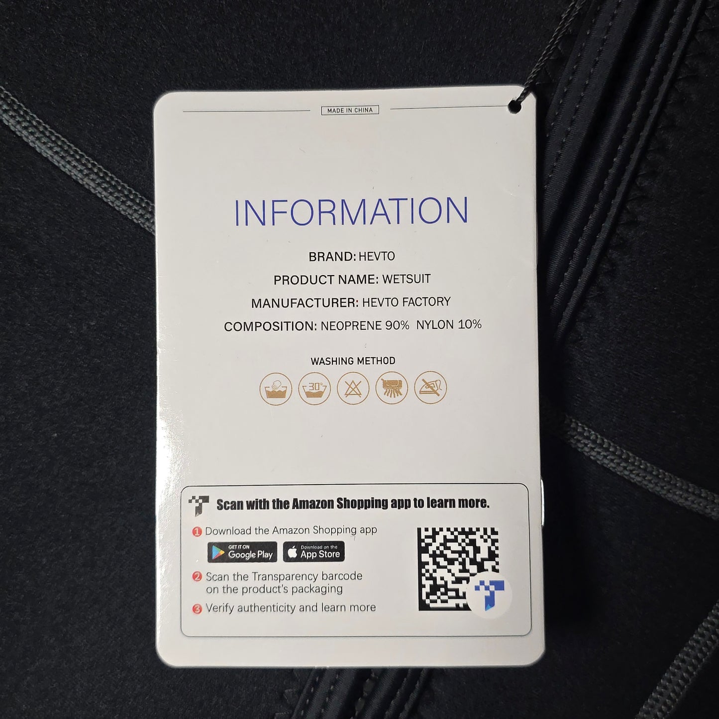 Hevto Men Wetsuits 3/2mm Neoprene Wet Suit Back Front Zip in Cold Water for Surfing Swimming Diving