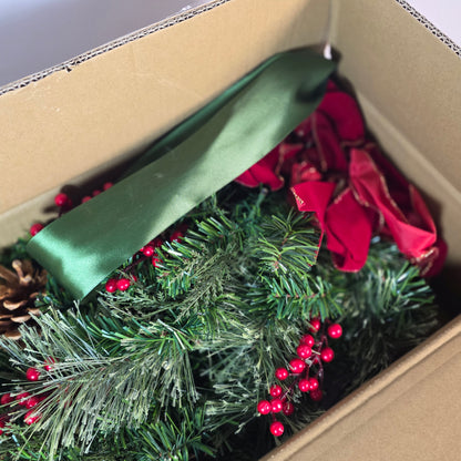 NIOB New Haute Decor Classic Pre-Lit Swag 3' Christmas Decor