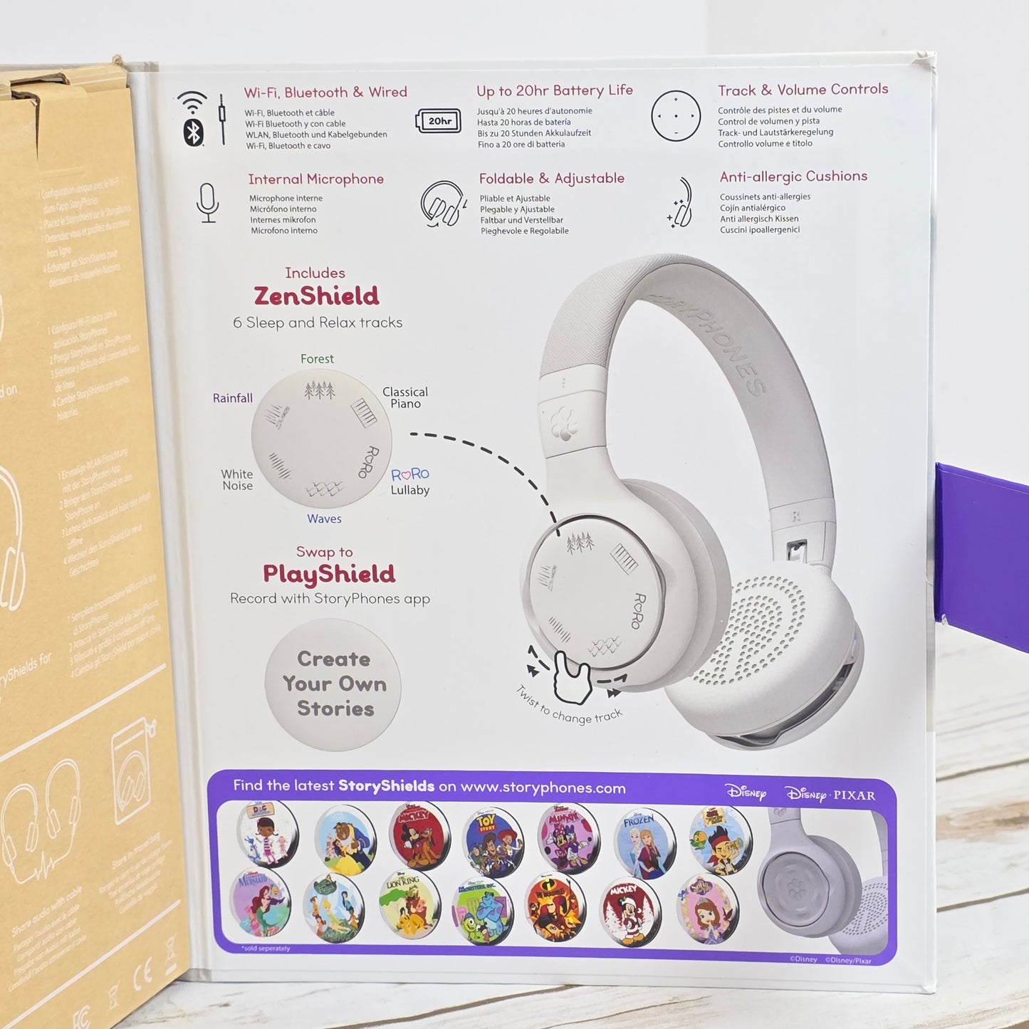 NIOB New Onanoff StoryPhones, Storytelling Foldable Bluetooth Kids Headphones