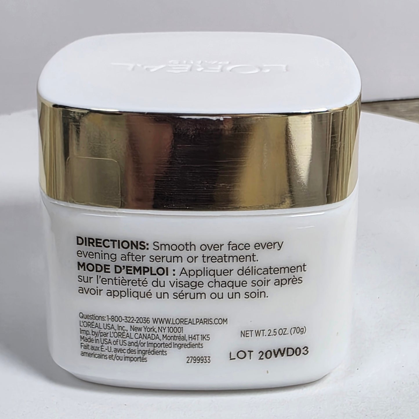 NIB New L'OREAL Age Perfect Anti-Sagging + Even Tone  Collagen Expert Night Moisturizer