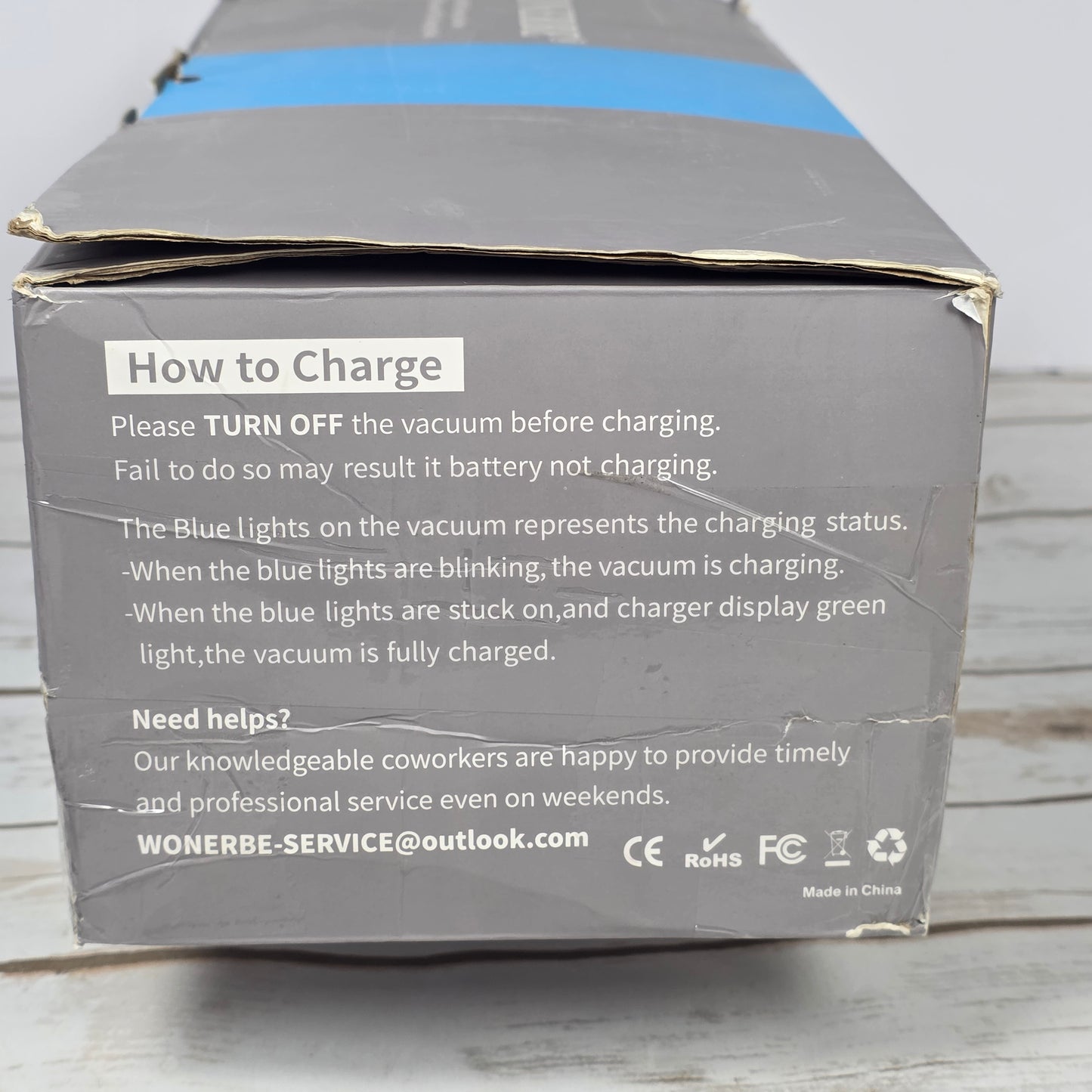 NIOB New WONERBE Handheld Vacuum Cleaner Portable Vacuum