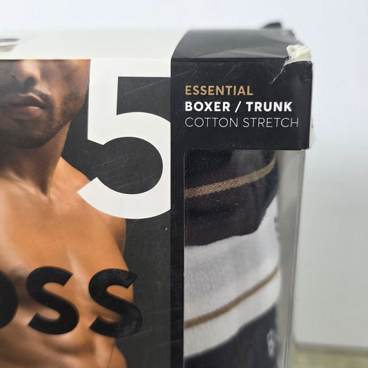NIOP New Men's BOSS Essential Boxers Small 5 Pack